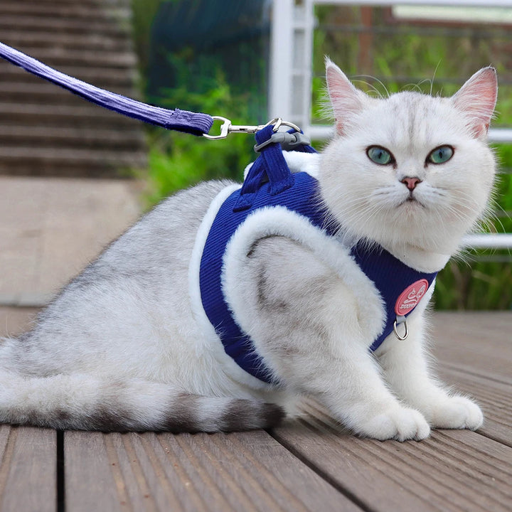 Fluffy Cat Harness - BuyMoreMall